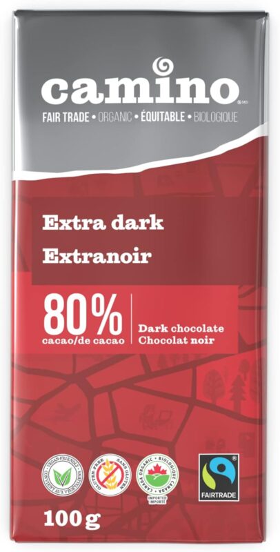 Camino 80 dark chocolate bar